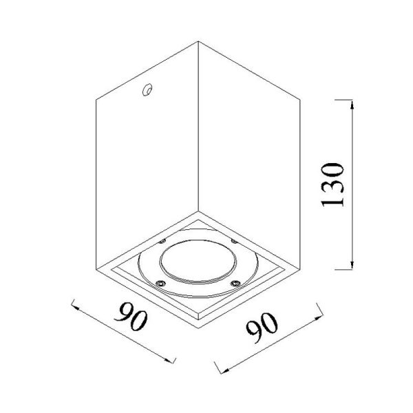 LEVI Foco Techo IP65 1 x GU10 (No Incl.)