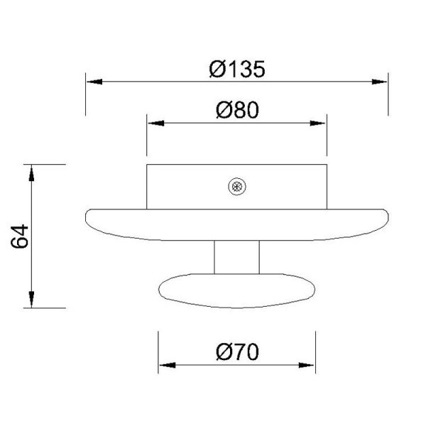 POLAR ***DES***Aplique LED 6W 3000K LED 6W 3000K 540 LMS