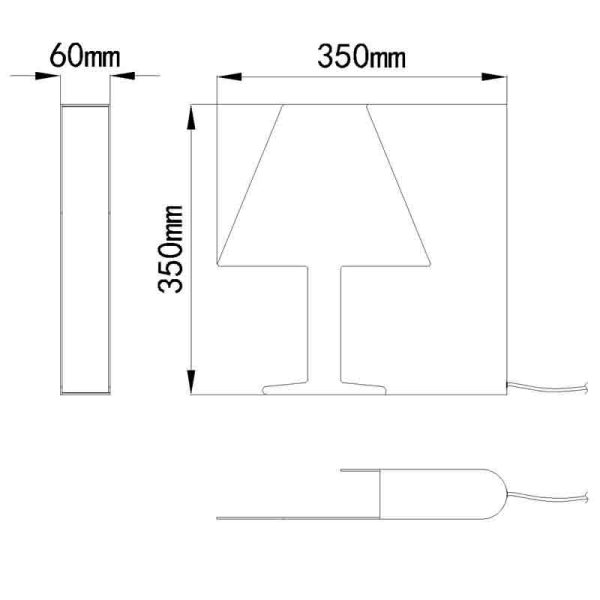 BOOK Sobremesa LED 10W 3000K LED 10W 3000K 600 LMS