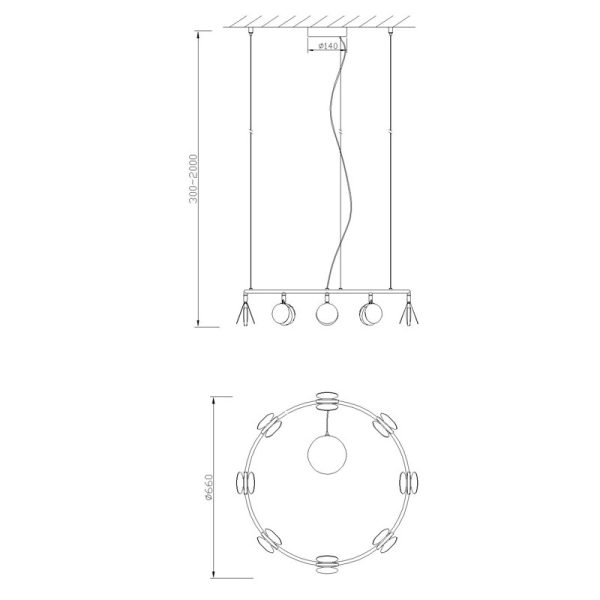 SHELL Lámpara LED Mediano LED 40W 3000K 2120 LMS