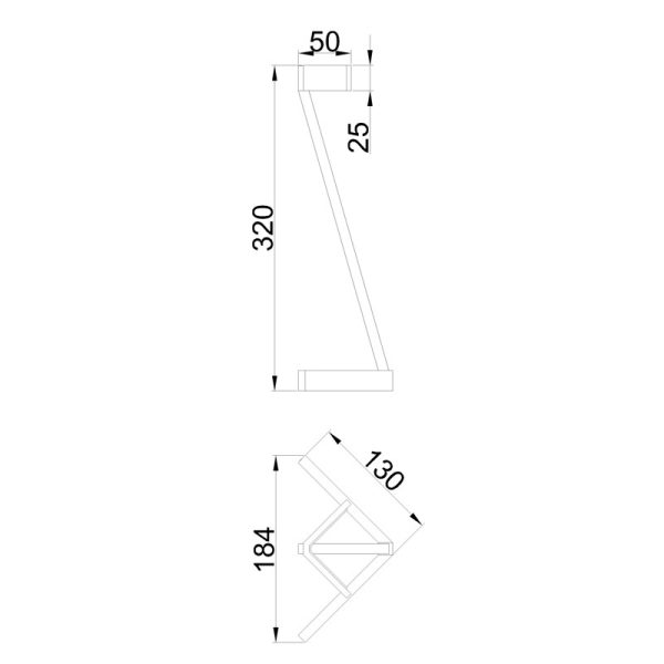 VECTOR Sobremesa LED 5W 3000K LED 5W 3000K 375 LMS