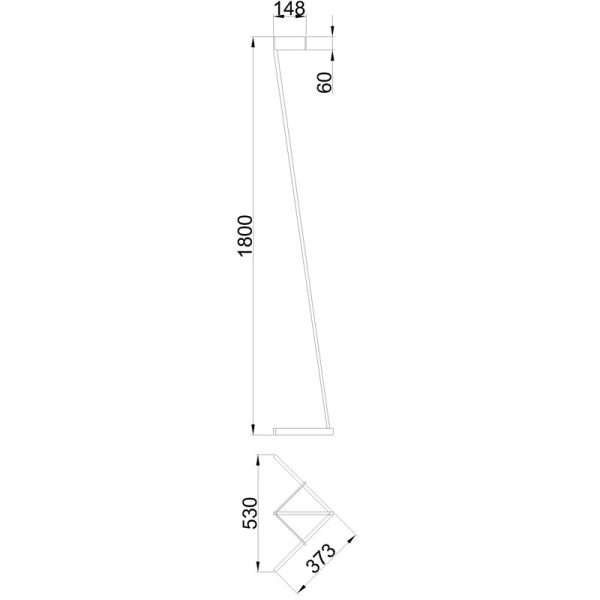 VECTOR Pie De Salón LED 40W 3000K Dimable LED 40W 3000K 3000 LMS