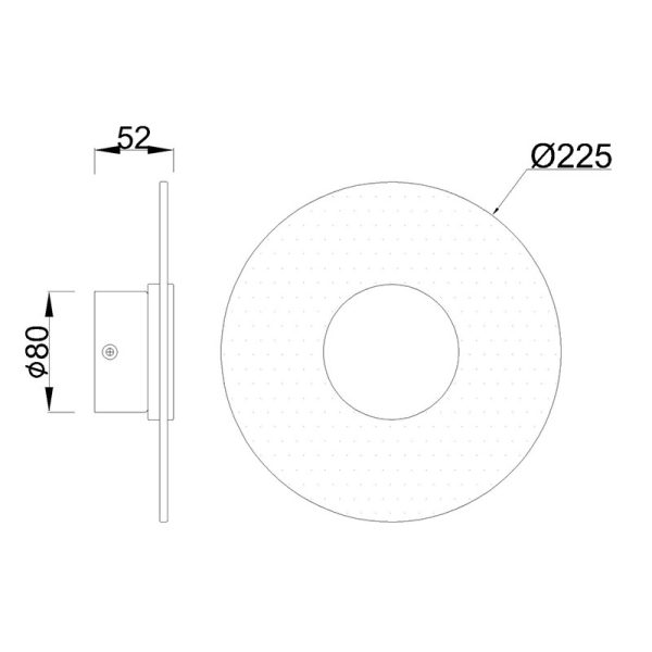 VENUS Aplique LED 9W 3000K LED 9W 3000K 780 LMS