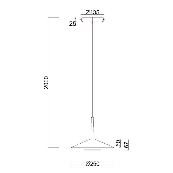 ORION Lámpara LED 8W 3000K LED 8W 3000K 590 LMS