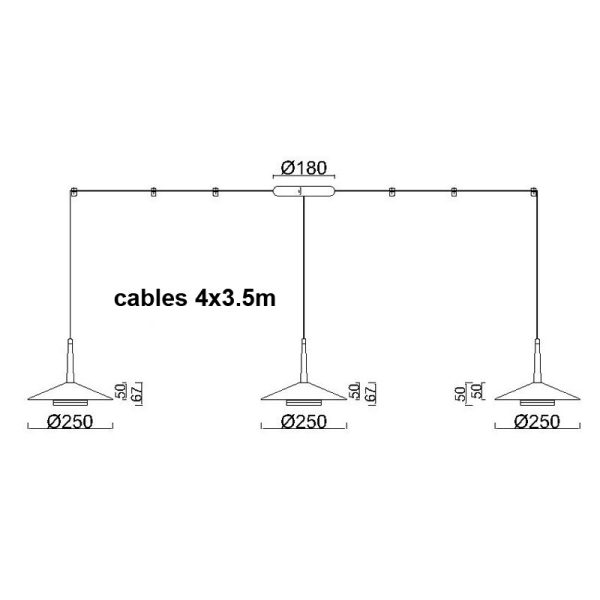 ORION Lámpara LED 4*8W 3000K LED 32W 3000K 2360 LMS