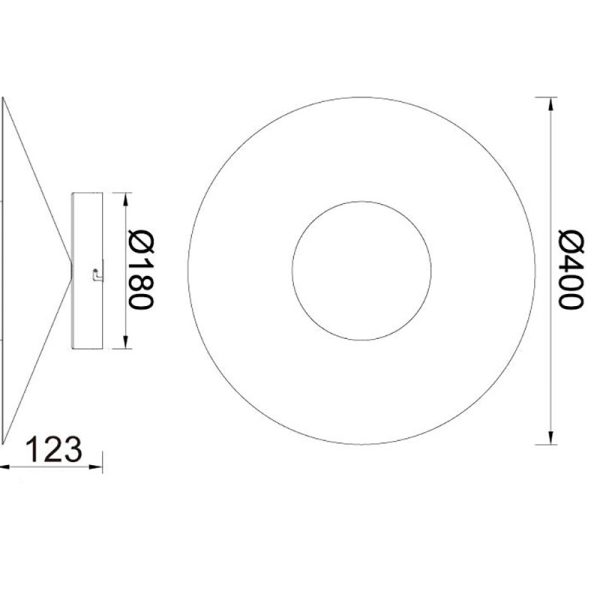 ORION Aplique LED 20W 3000K LED 20W 3000K 1400 LMS