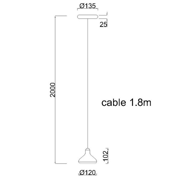 SIRIO Lámpara 1 Luz LED 8W 3000K 590 LMS