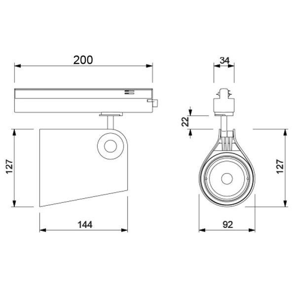 IPSILON Foco Superficie LED 35W 3000K LED 35W 3000K 3500 LMS