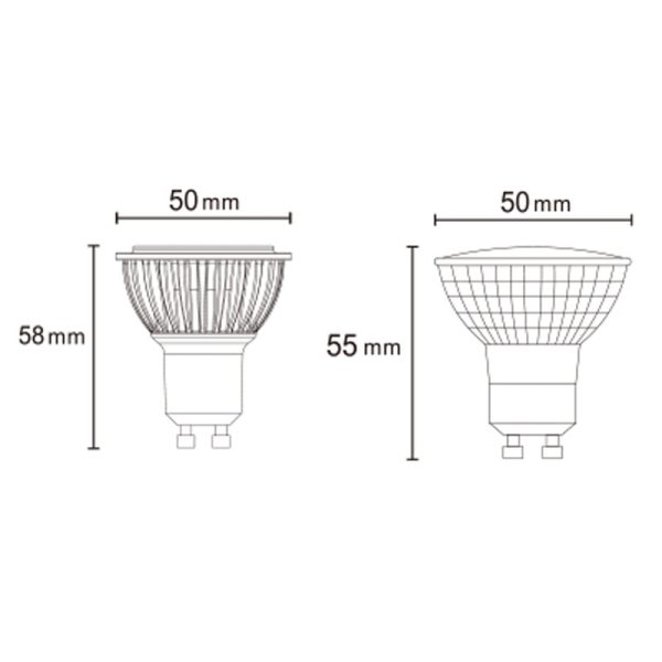 BOMBILLAS GU10 LED GU10 8W 3000K 641lm LED 8W 3000K 641 LMS