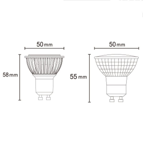 BOMBILLAS GU10 LED GU10 6W 3000K 484lm LED 6W 3000K 484 LMS