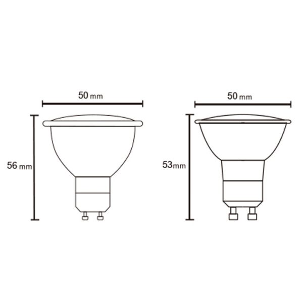 BOMBILLAS GU10 LED GU10 6W 3000K 520lm LED 6W 3000K 520 LMS