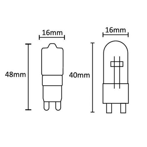 BOMBILLAS G9 LED G9 2.5W 2700K 220lm LED 2.5W 2700K 220 LMS