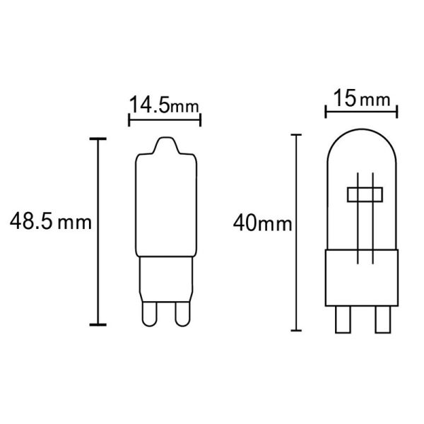 BOMBILLAS G9 LED G9 2.5W 3000K 240lm LED 2.5W 3000K 240 LMS