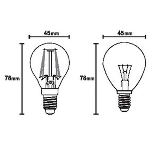 BOMBILLAS E14 LED E14 4W 2700K 470lm LED 4W 2700K 470 LMS