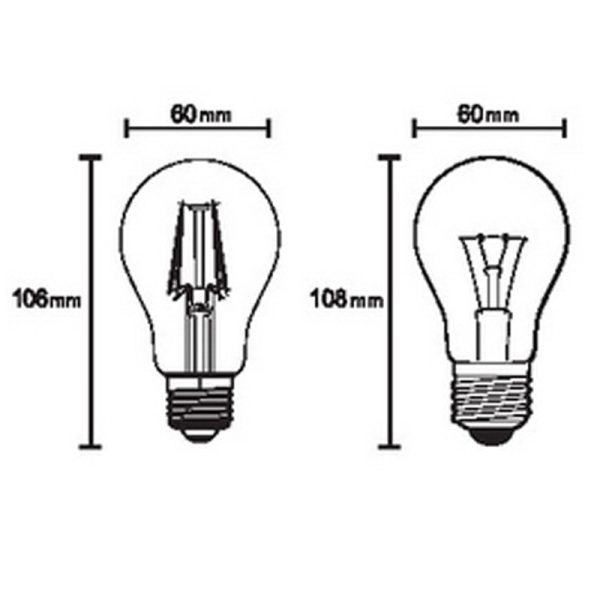 BOMBILLAS E27 LED E27 7W 2700K 806lm LED 7W 2700K 806 LMS