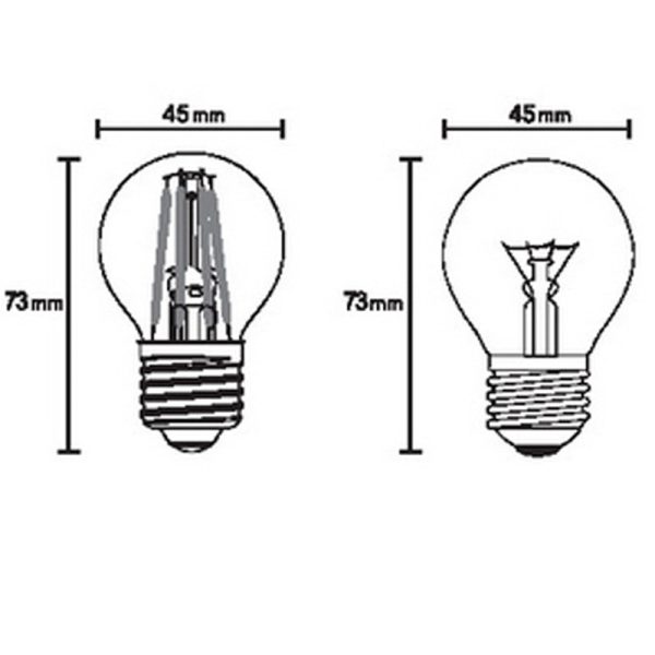 BOMBILLAS E27 LED E27 4W 2700K 470lm LED 4W 2700K 470 LMS