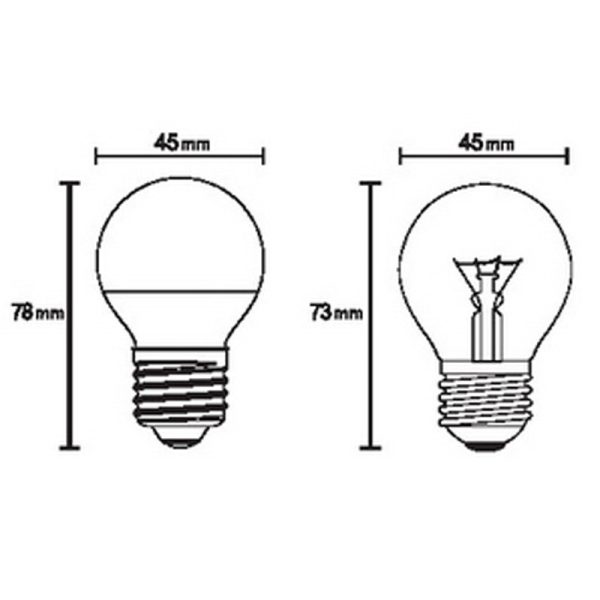 BOMBILLAS E27 LED E27 5.5W 3000K 470lm LED 5.5W 3000K 470 LMS