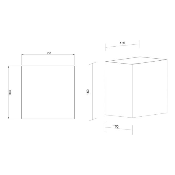 DAVOS XL Aplique exterior LED 2*10W 3000K IP65 LED 20W 3000K 1830 LMS