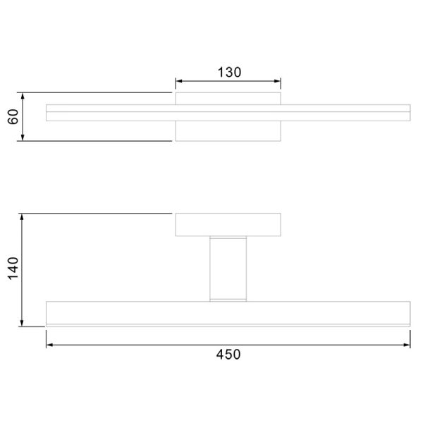 MORNE Aplique LED 12W 4000K IP44 LED 12W 4000K 1080 LMS