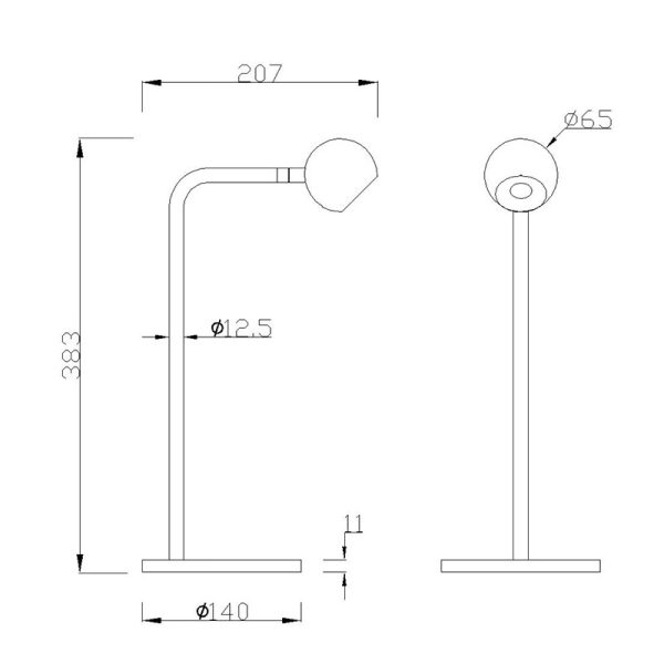 EYES Sobremesa LED LED 6W 3000K 390 LMS