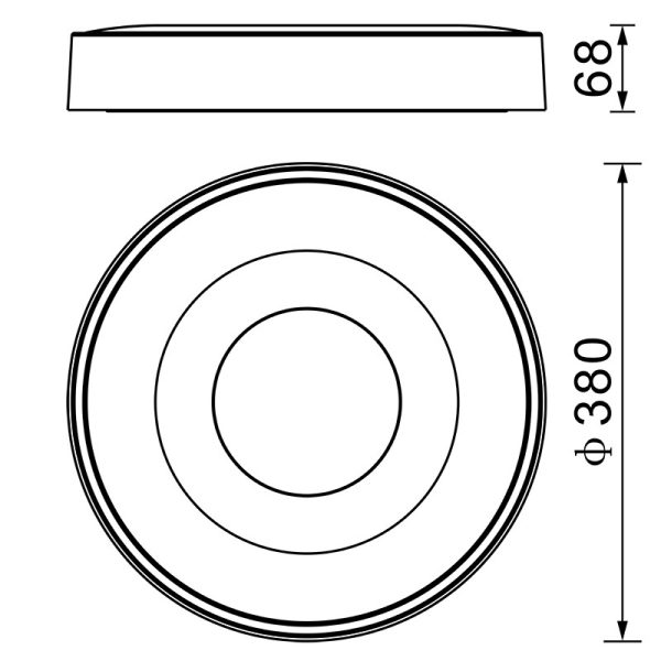 COIN REDONDO Plafón LED 56W 2700K-5000K Control Remoto LED 56W 2700K 5000K