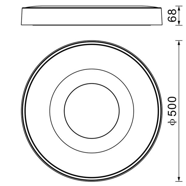 COIN REDONDO Plafón LED 80W 2700K-5000K Control Remoto LED 80W 2700K 5000K