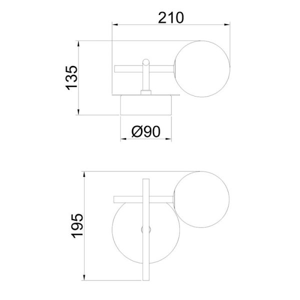 CELLAR Aplique 1 Luce 1 x G4