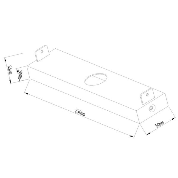 BOUTIQUE BLANCO Aplique LED 40W 3000K EXTENSION