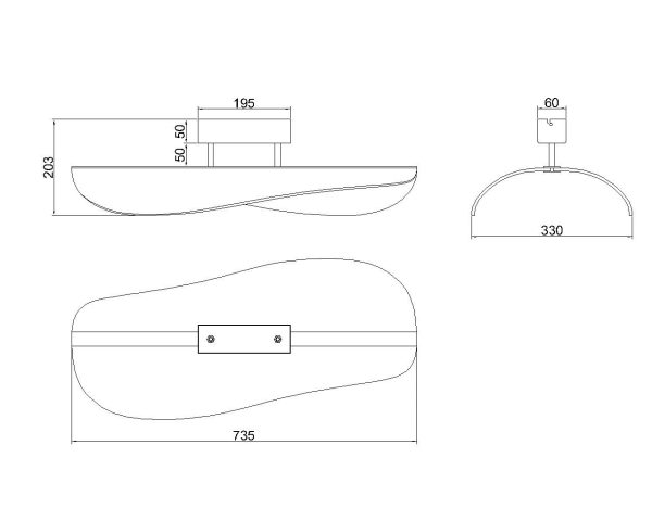 BIANCA Plafón LED 40W 3000K LED 40W 3000K 2450 LMS