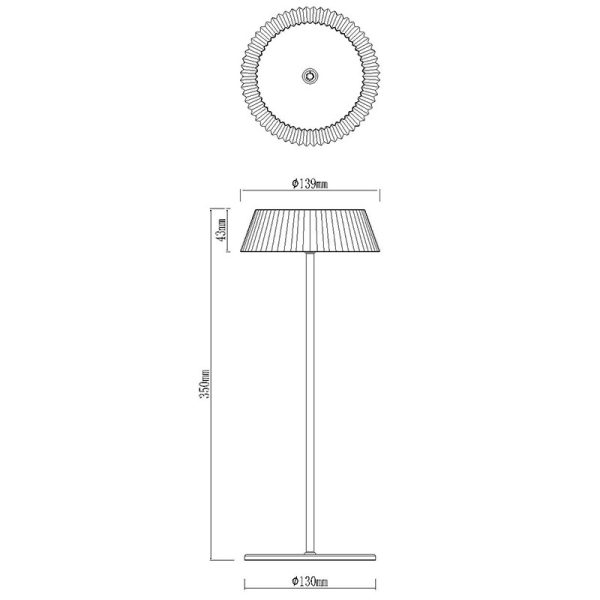 RELAX Sobremesa LED 2W 3000K Recargable LED 2W 3000K 180 LMS