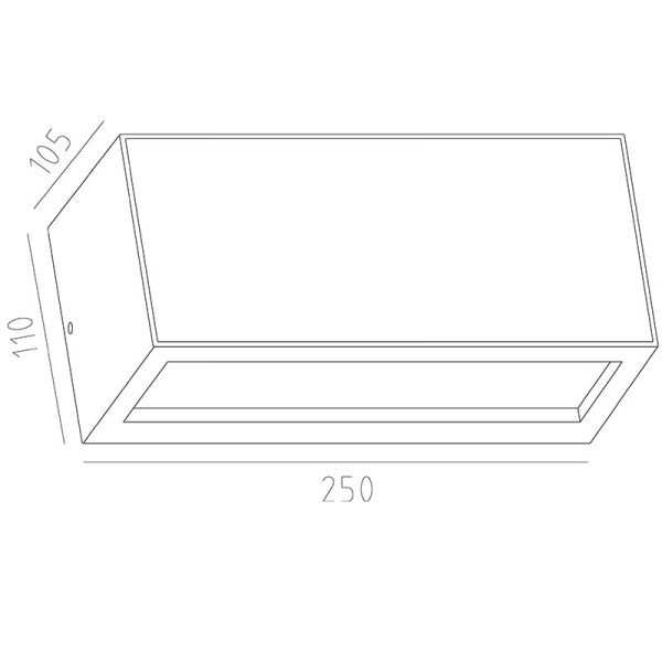 BERET Aplique exterior 1 x E27 (No Incl.)