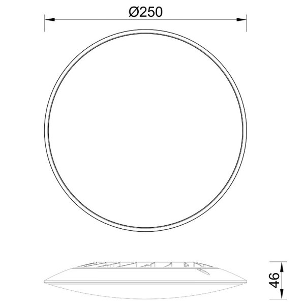 SLIM Plafón LED 16W 3000K LED 16W 3000K 1300 LMS