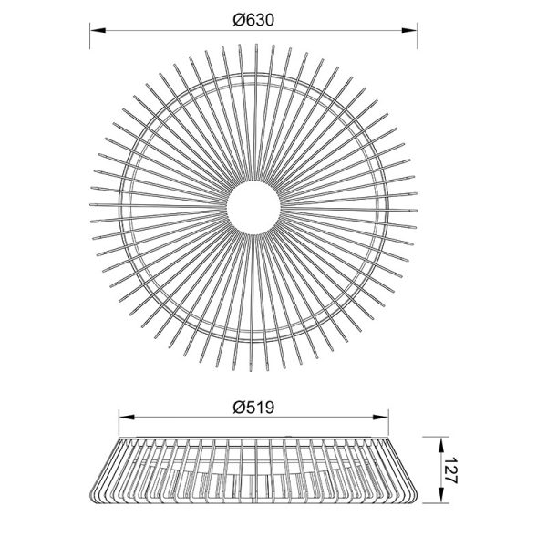 HIMALAYA CEILING Plafón LED 80W 3000K LED 80W 2700K 5000K