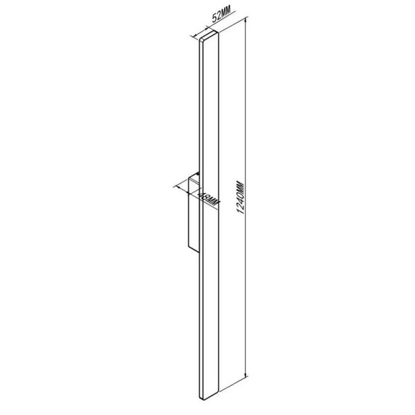 LOTUS Aplique exterior LED IP54 LED 20W 3000K 1900 LMS