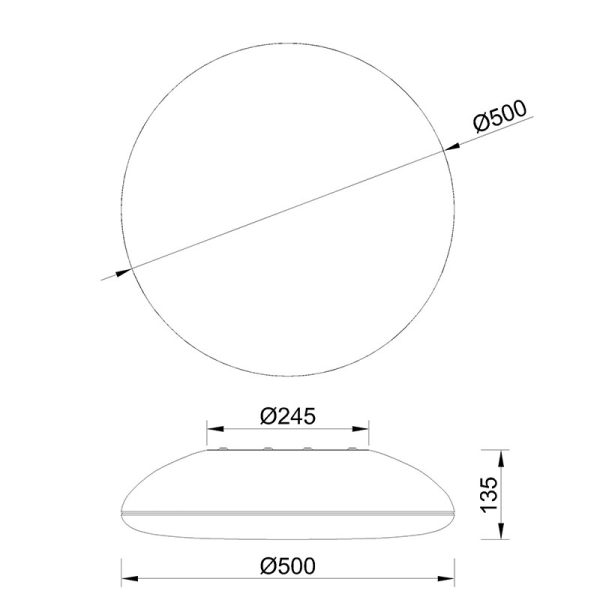 KAZZ Plafón 6 Luces 6 x E27 (No Incl.)