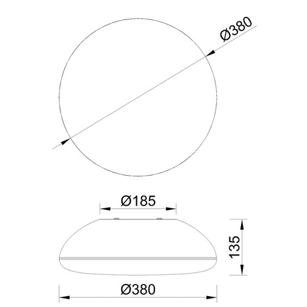 KAZZ Plafón 4 Luces 4 x E27 (No Incl.)