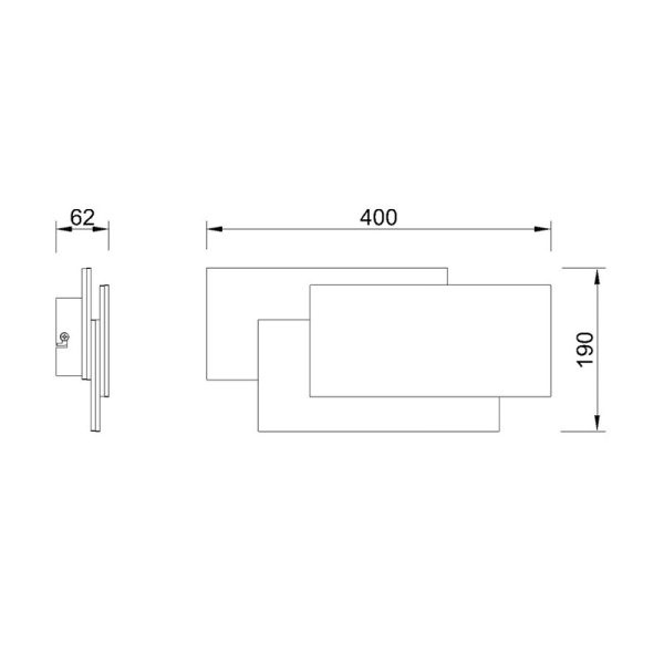 TAHITI XL Aplique LED 36W 3000K LED 36W 3000K 3240 LMS