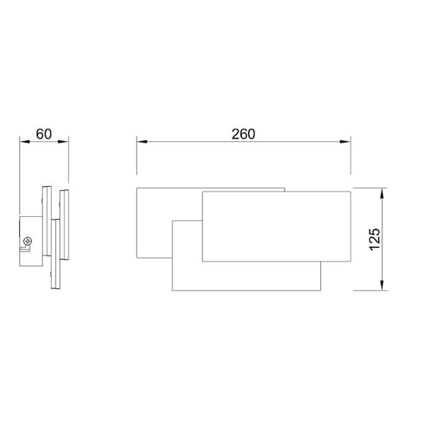 TAHITI XL Aplique LED 12W 3000K LED 12W 3000K 1080 LMS