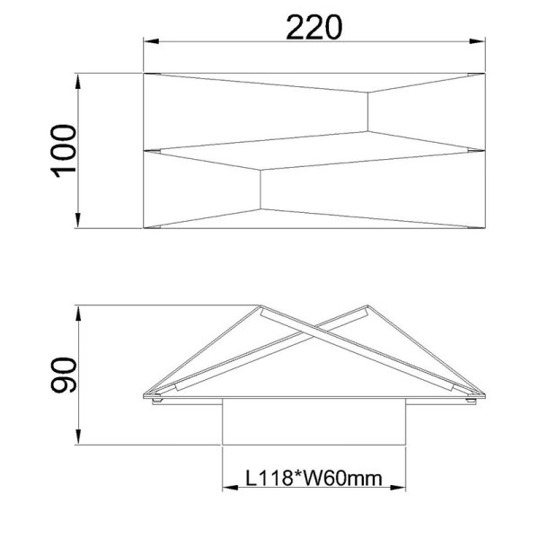 FUJI Aplique LED 10W 3000K LED 10W 3000K 920 LMS