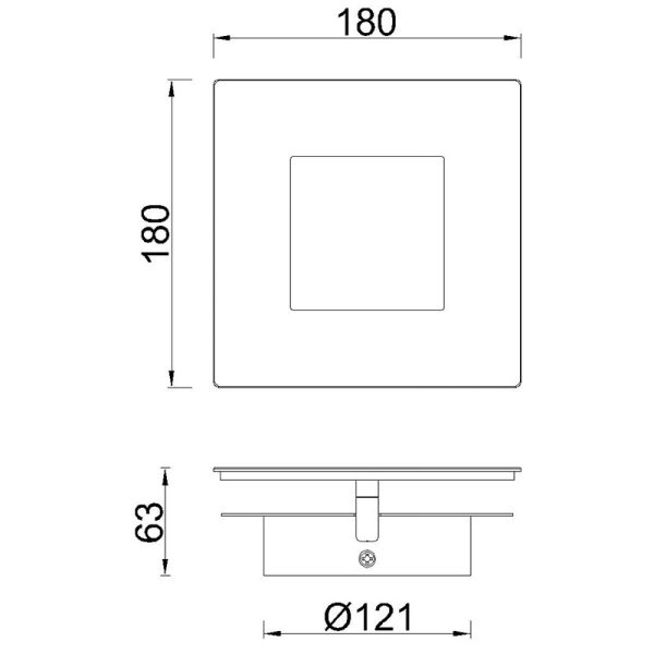 DALIA Aplique LED 18W 3000K LED 18W 3000K 1260 LMS