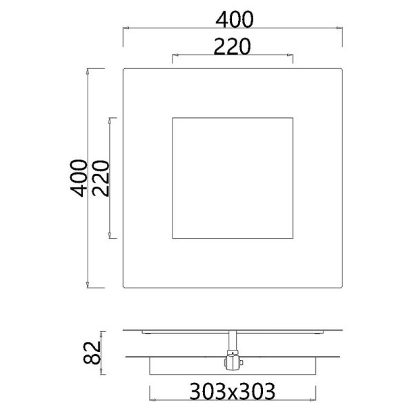 DALIA Aplique LED 40W 3000K LED 40W 3000K 2800 LMS