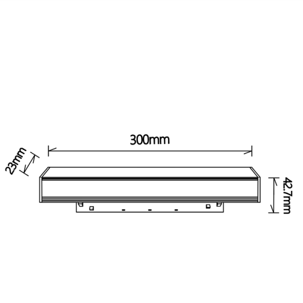 MAGNETO MODULO LINEAL DIFUSOR 8W NEGRO 3000K LED 8W 3000K 640 LMS