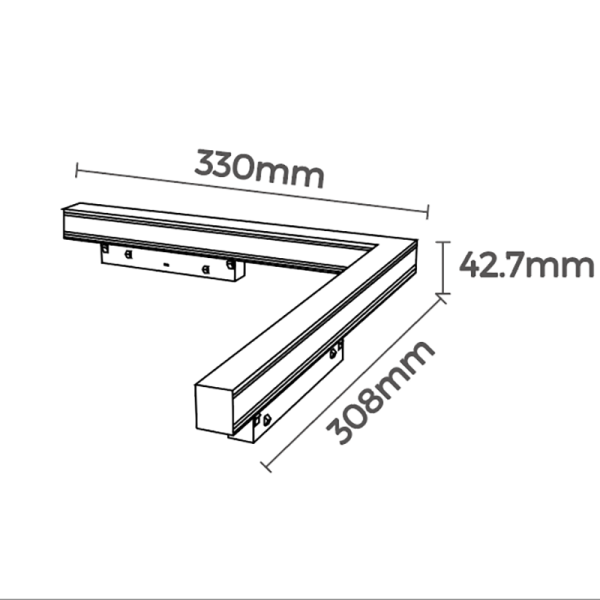 MAGNETO ANGULO DIFUSOR 16W NEGRO 3000K TRIAC LED 16W 3000K 1280 LMS