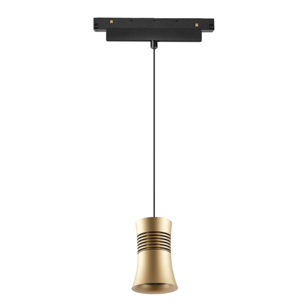 MAGNETO COLGANTE 12W NEGRO/ORO 3000K TRIAC LED 12W 3000K 950 LMS