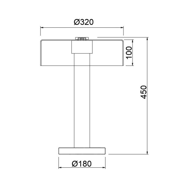 GIN Sobremesa 1 x GU10 (No Incl.)