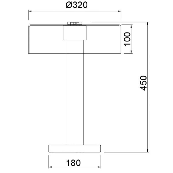 GIN Sobremesa 1 x GU10 (No Incl.)