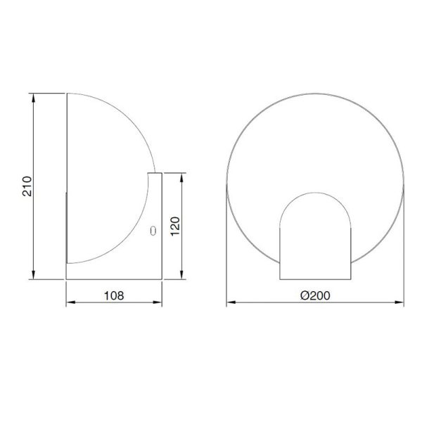 OCULO Aplique LED LED 5W 3000K 400 LMS