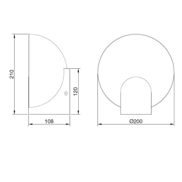 OCULO Aplique LED LED 5W 3000K 400 LMS