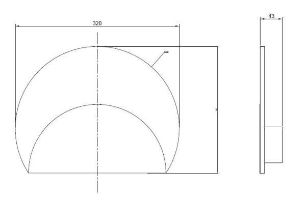 MARMOL Aplique LED LED 12W 3000K 1080 LMS