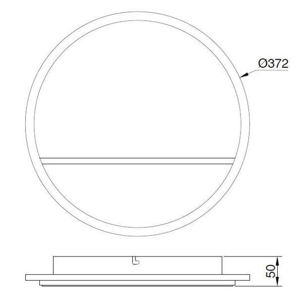 MARMOL Plafón LED 20W LED 30W 3000K 2100 LMS